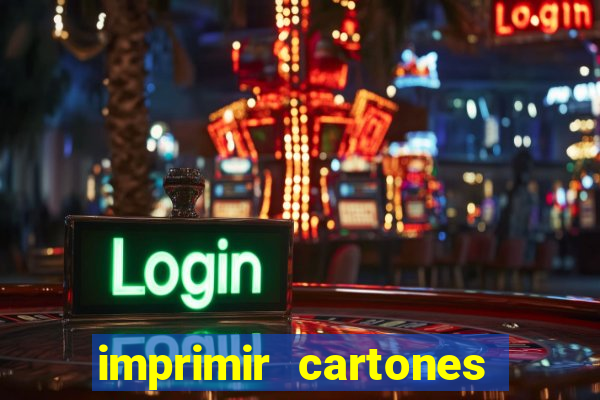 imprimir cartones de bingo